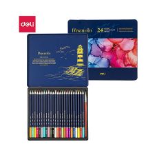 Kredki akwarelowe FINENOLO DELI 24 kolory metalowe opakowanie C129-24