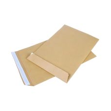 Koperta C4 (229x324) NC samoklejąca z paskiem brązowa 90g 250 sztuk