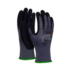 Rękawice ochronne DONAU SAFETY Flex-Dotted kat. II rozmiar 11 szare