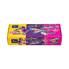 Farby Plakatowe Mix Fluo/Brokat 10ml - 10 Kolorów TETIS KF004-C