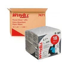 Czyściwo papierowe WYPALL L40+ Power Clean, 1-warstwowe, 30,4x31,7cm, białe