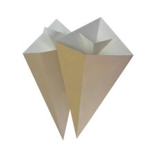 Torebki papierowe rożki średnie z miejscem na DIP 17,5 x 30 cm, 100 szt.
