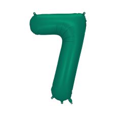 Balon Foliowy Cyfra 7 Butelkowa Zieleń 86 cm