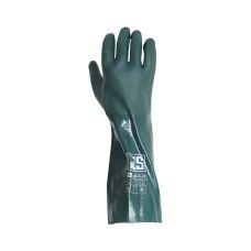 Rękawice chemiczne RS Duplo trzykrotnie powleczone PVC 45 cm zielone rozmiar 10