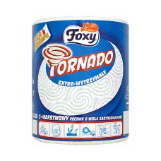 Ręcznik papierowy w rolce Jumbo FOXY TORNADO 3-warstwowy 340 listków