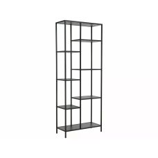 Regał Loftowy metalowy 7 półek czarny 70x178 Costa Signal