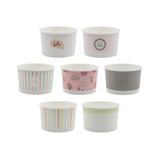 Kubek papierowy do lodów Pastel 245 ml 25 szt.