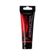 Farba akrylowa KEYROAD czerwona w tubce 75ml do malowania modeli i dekoracji
