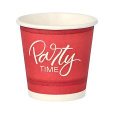 Kubek papierowy Party Time z kolorowym wzorem 50 ml 50 sztuk jednorazowych