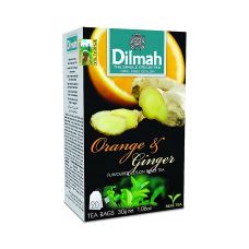 Herbata czarna Dilmah z aromatem pomarańczy i imbiru 20 torebek