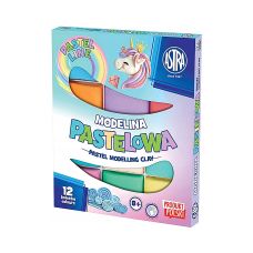 Modelina Pastelowa ASTRA Zestaw 12 Kolorów Termoutwardzalna