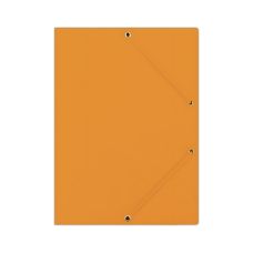 Teczka z gumką DONAU preszpan A4 390gsm 3-skrzydkowa pomarańczowa