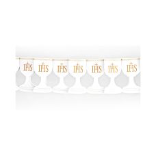 Girlanda Papierowa Kielich Biała 17cm x 3m