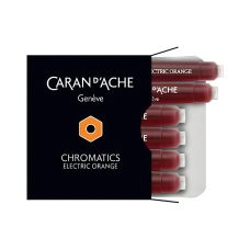 Naboje do piór Caran d'Ache Chromatics Electric Orange pomarańczowe 6 szt.