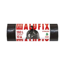 Worki na śmieci ALUFIX LDPE czarne 150l 78x105 cm 10 sztuk