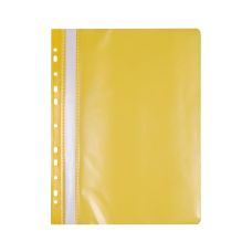 Skoroszyt OFFICE PRODUCTS A4 miękki wpinany żółty 100/170 mikronów