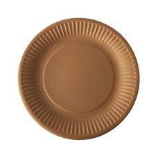 Talerz papierowy kraft okrągły 19 cm 100 sztuk do gastronomii i eventów