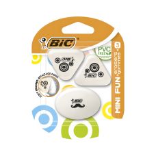 Gumka BIC Mini Fun Blister 3szt