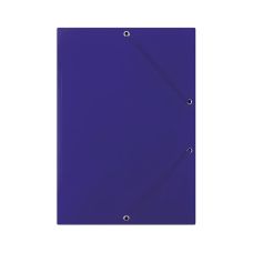 Teczka z gumką DONAU kartonowa A4 400gsm 3-skrzydkowa niebieska