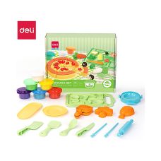 Ciastolina 6 Kolorów "Pizza" z 19 Akcesoriami EH725 DELI