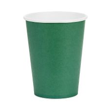 Kubeczki papierowe ciemnozielone 250 ml (opakowanie 6 sztuk)