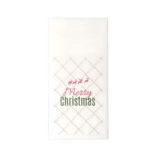 Torebki-serwetki na sztućce papierowe Premium Airlaid z motywem Rudolf 40 x 40 cm 50 szt.