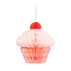 Dekoracja Bibułowa Honeycomb Muffinka Mix Kolorów 20 cm
