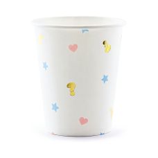 Kubeczki papierowe Boy or Girl 200ml mix kolorów 6 sztuk