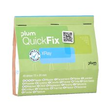 Plastry wykrywalne X-ray Plum QuickFix niebieskie 25x72 mm wkład 45 szt.