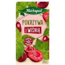 Herbata Owocowo-Ziołowa Herbapol Pokrzywa z Wiśnią 20 saszetek 30g