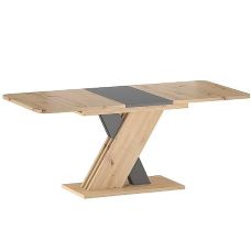 Stół rozkładany dąb artisan antracyt 140-180x85 Signal