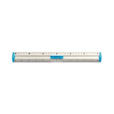 Linijka aluminiowa z uchwytem Tetis 30 cm niebieska