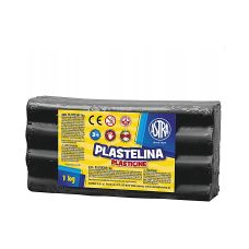 Plastelina Astra Czarna 1 kg do Modelowania dla Szkół i Biur