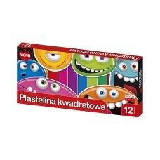 Plastelina kwadratowa MONA St Majewski 12 kolorów