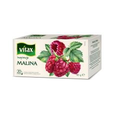 Herbata owocowa Vitax Inspirations malinowa, 20 torebek