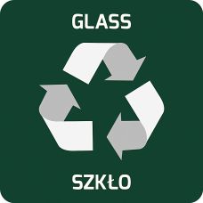 Naklejka Samoprzylepna Na Kosze Eko Alda, Szkło