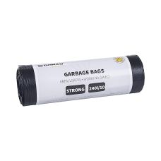 Worki na śmieci DONAU HOME, mocne (LDPE), 240l, 10 szt., czarne
