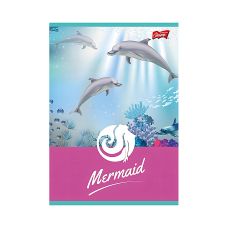 Zeszyt A5 16 kartek kratka laminowany MERMAID UNIPAP