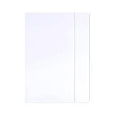 Teczka z gumką OFFICE PRODUCTS Premium kartonowa A4 350gsm biała 3-skrzydłowa