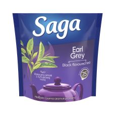 Herbata czarna Earl Grey SAGA w torebkach 75 sztuk aromatyczna premium