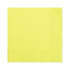 Serwetki Trójwarstwowe Żółte 33x33 cm (1 opakowanie / 20 sztuk)