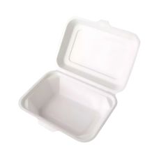 Menubox z trzciny cukrowej niedzielony pojemność 600 ml wymiary 18 x 13,5 x 7 cm 50 sztuk