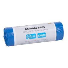 Worki na śmieci DONAU HOME, do segregacji, papier (LDPE), 120l, 10 szt., niebieskie