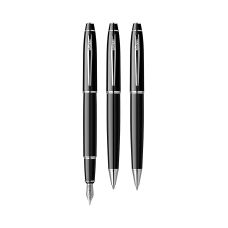 Zestaw ołówek pióro długopis Scrikss Noble 35 w eleganckim etui, kolor czarny