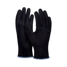 Rękawice ochronne DONAU SAFETY PU Black kat. II rozmiar 9 czarne