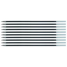 Wkład do długopisu żelowo-fluidowy Q-CONNECT 0,5 mm czarny 10 sztuk
