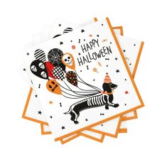Serwetki papierowe 3-warstwowe Spooky Dachshund 33x33 cm 20 szt