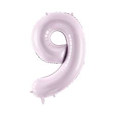 Balon Foliowy Cyfra 9 Fioletowy 72cm Samouszczelniający z Haczykami