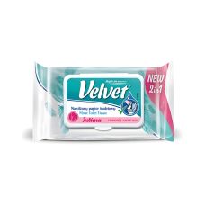 Papier toaletowy celulozowy nawilżany VELVET Moist Intima 48 listków biały