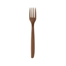 Widelce z włókien drzewnych REUSE WPC ciemny brąz 18,5 cm 50 szt.